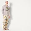 Amazon Essentials Men's Flannel Pant and Long-Sleeve T-Shirt Pajama Set, Harry Potter Hogwarts - Mens, Large view 2