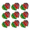 RED DRAGON Yin Yang Double Sided Peter Wright Snakebite Red & Green Standard Dart Flights 3 Sets Per Pack (9 Dart Flights in Total) view 2