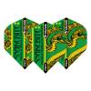 RED DRAGON Yin Yang Double Sided Peter Wright Snakebite Red & Green Standard Dart Flights 3 Sets Per Pack (9 Dart Flights in Total) view 4