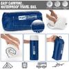 Marcolumb Travel & Camping Comfortable Memory Foam Pillow Easy to Carry Portable Bag Temperature Regulating Pillow Case - Perfect for Travelling (White) view 2