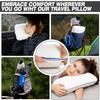 Marcolumb Travel & Camping Comfortable Memory Foam Pillow Easy to Carry Portable Bag Temperature Regulating Pillow Case - Perfect for Travelling (White) view 3