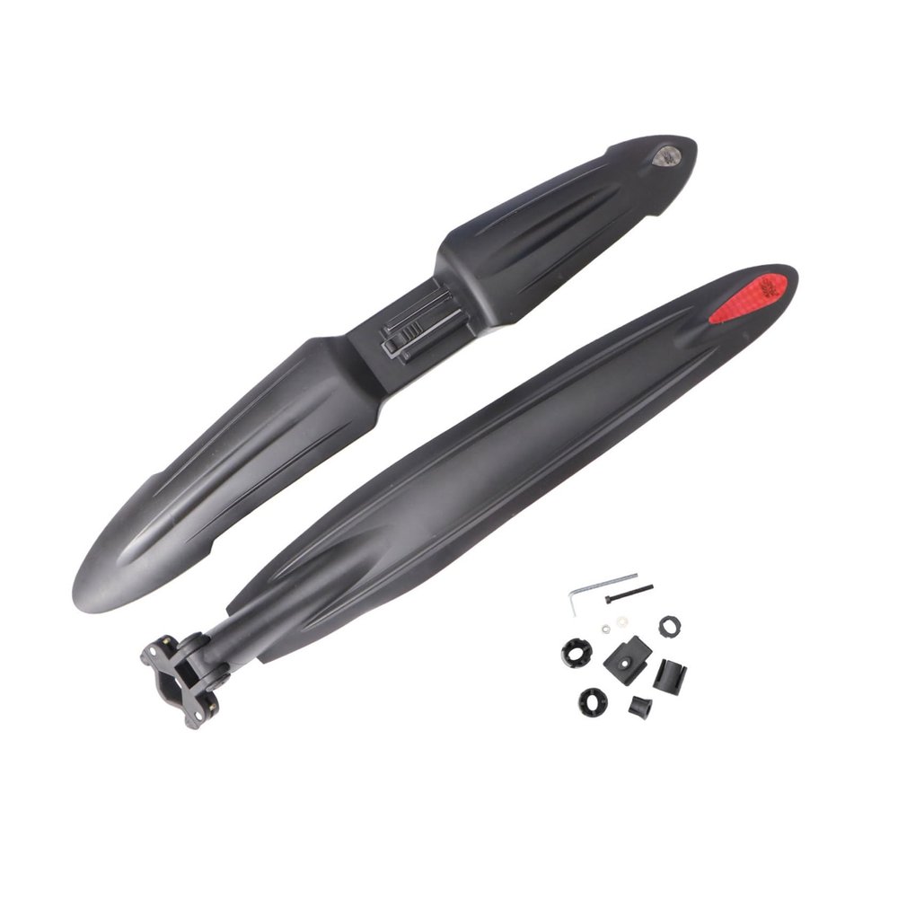 KOMBIUDA 1 Pair Universal Mountain Bike Mudguard Set Quick Release Cycling Riding Equipment Accessories Black
