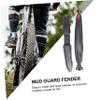 KOMBIUDA 1 Pair Universal Mountain Bike Mudguard Set Quick Release Cycling Riding Equipment Accessories Black view 4