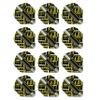 RED DRAGON Hardcore Radical Black & Yellow Dart Flights - 4 Sets Per Pack (12 Dart Flights in Total) view 1