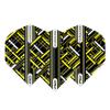 RED DRAGON Hardcore Radical Black & Yellow Dart Flights - 4 Sets Per Pack (12 Dart Flights in Total) view 2