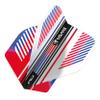 RED DRAGON Yin Yang Double Sided Red, White & Blue Standard Dart Flights 3 Sets Per Pack (9 Dart Flights in Total) view 3