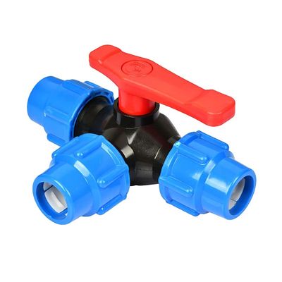 lever ball valves,ball valve,3-Way Fast Connection Pipe Valve,Plastic T-Type Valve Internal Diameter 20/25/ 32/40/ 50mm Ball Valve,1pcs (Color:Blue,Size:20MM) (Color : Blu, Size : 50MM) ( ( Color : 25