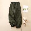 HGps8w Women's Padded Quilted Down Pants, High Waisted Winter Warm Windproof Casual Ski Snow Pants with Pockets view 3