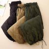 HGps8w Women's Padded Quilted Down Pants, High Waisted Winter Warm Windproof Casual Ski Snow Pants with Pockets view 4