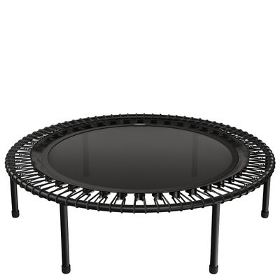 bellicon Mini Trampoline 49'' (Black) | Bungee Suspension up to 330 lbs | Indoor Fitness Rebounder for Adults | Screw-in Legs