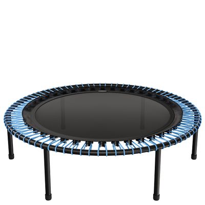 bellicon Mini Trampoline 44'' (Blue) | Bungee Suspension up to 260 lbs | Indoor Fitness Rebounder for Adults | Screw-in Legs