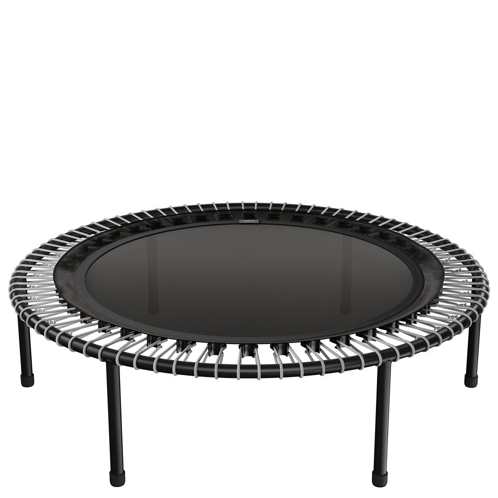 bellicon 49" Fitness Trampoline (Grey) with Screw-on Legs and Bungee Suspension up to 260 lbs (Extra Strong)