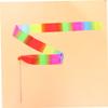 BESPORTBLE 2pcs Colorful Gymnastics Streamers Wooden Handles Ribbons for Dance Exercise and for Parties and Festivals view 2