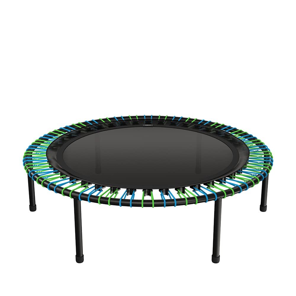 bellicon 39" Fitness Trampoline (Blue-Green) with Screw-on Legs and Bungee Suspension up to 330 lbs (Extra Strong)