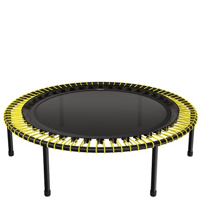 bellicon Mini Trampoline 44'' (Yellow) | Bungee Suspension up to 260 lbs | Indoor Fitness Rebounder for Adults | Screw-in Legs