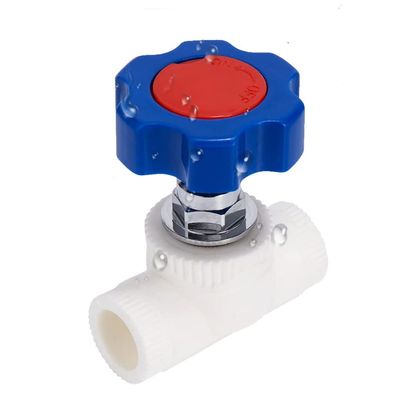 lever ball valves,ball valve,1pcs 1/2" 3/4" 1" 1 1/4" 1 1/2" 2" Ball Valve,20-63mm Inner Diameter PPR Steel Core Valve Water Shut Off Flow Controller Switch Valve (Color:Red,Size:25mm) (Co ( Color : 6