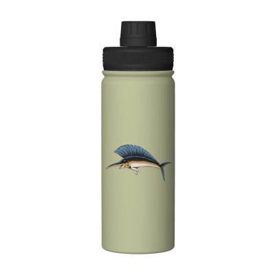 KOSPOGO Cool Sailfish Water Bottle 18 Oz Stainless Steel Insulated Water Bottle Leak Proof Sports Water Bottles Outdoor Activity Waterbottle