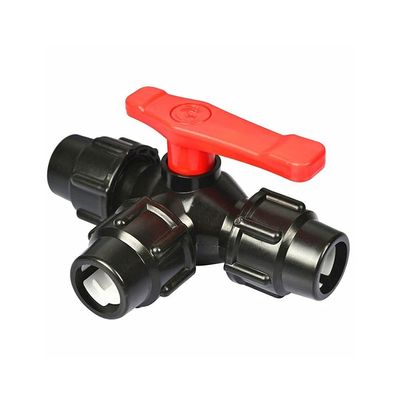 lever ball valves,ball valve,1/2" 3/4" 1" 2" Plastic 3-Way Ball Valve,T-Type PE Quick Connect Pipe Quick Connector 20/25/32/40/50/63mm,1pcs (Color:Blue,Size:25mm) (Color : Blu, Size : 20mm ( Color : 3