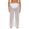 Becca by Rebecca Virtue Platinum - Women's Lace Crochet Pants, Casual, Split Leg, Beach Cover Ups for Women, White, Large view 2
