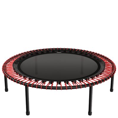 bellicon Mini Trampoline 44'' (red) | Bungee Suspension up to 330 lbs | Indoor Fitness Rebounder for Adults | Screw-in Legs