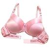 Ultra Soft Cup 100% Mulberry Silk Bra Double-Sided Silk Women's Wireless Bras Daily Bralette Full Coverage Lingerie Top (Color : Rose, Size : 80/36AB) view 1