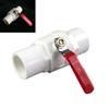 lever ball valves,ball valve,1pcs 20/25/32/40/50/63/75mm Inner Diameter 2 Way Slip Ends Water Shut Off Flow Controller Valve,Red Non-Slip Handle (Size:Inner Dia.75mm) (Size : Inner Dia.40m ( Color : I view 1