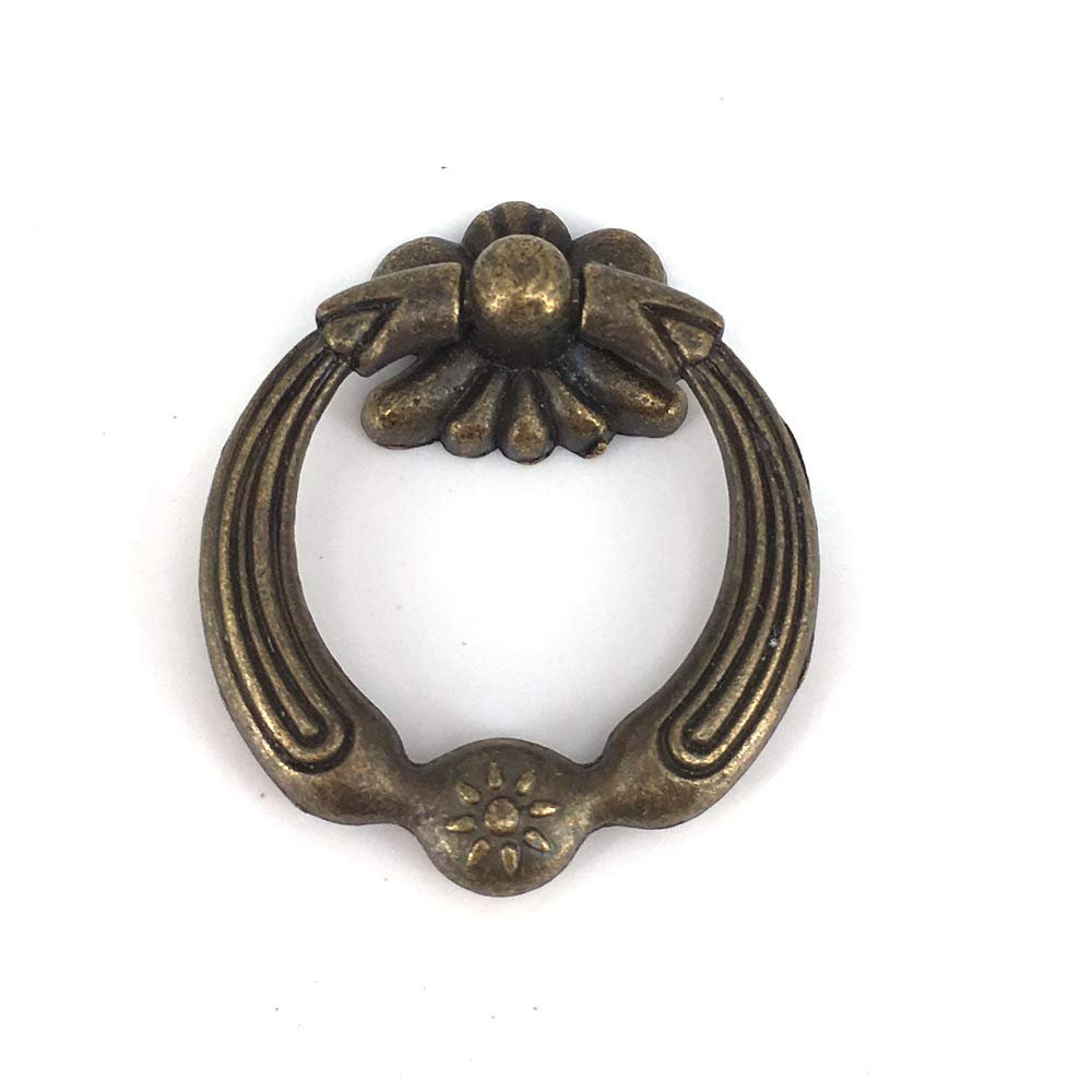 Southst 32mmx42mm Vintage Drawer Knob Kit Cabinet Hardware Pull Ring Knob/Closet Dresser Cupboard Door Handle Pull