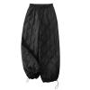 HGps8w Women's Padded Quilted Down Pants, High Waisted Winter Warm Windproof Casual Ski Snow Pants with Pockets view 1