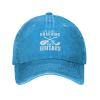 It is Not Hoarding If It's Guitars Funny Baseball Cap Trucker Hats Sports Hat Men Women Blue view 2