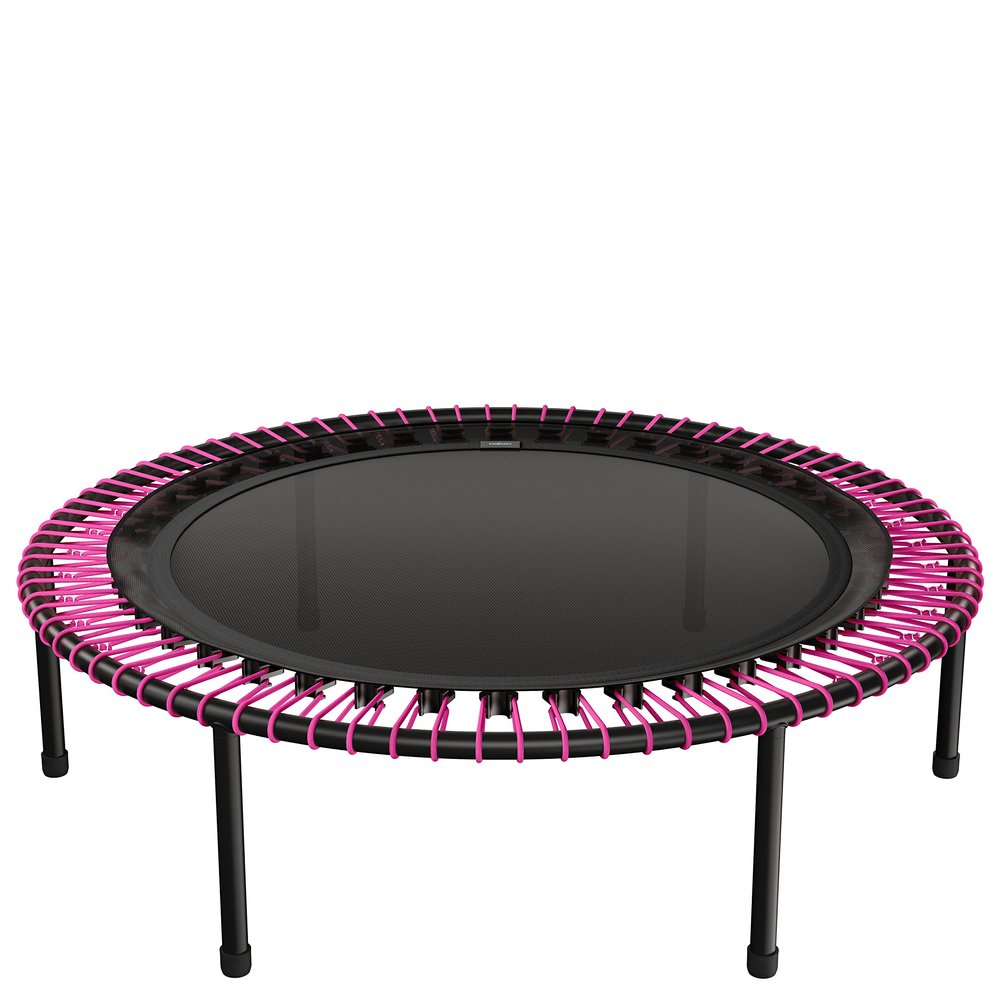 bellicon Mini Trampoline 39'' (Pink) | Bungee Suspension up to 330 lbs | Indoor Fitness Trampoline for Adults | Screw-in Legs