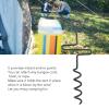 Spiral Tent Pegs, Folding Ring Spiral Ground Anchors Heavy Duty Spiral Tent Stake Metal Tent Spiral Stake for Tent Trampolines Garden Fence for Lawn, Beach, Outdoor Activities view 2