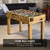 Best Choice Products 48in Foosball Table for Kids and Adults, Game Room Arcade Soccer Game Table w/ 2 Balls, 2 Cup Holders, Ergonomic Handles, Chrome Finished Metal Bars - Natural view 2