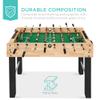 Best Choice Products 48in Foosball Table for Kids and Adults, Game Room Arcade Soccer Game Table w/ 2 Balls, 2 Cup Holders, Ergonomic Handles, Chrome Finished Metal Bars - Natural view 4