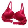 Ultra Soft Cup 100% Mulberry Silk Bra Double-Sided Silk Women's Wireless Bras Daily Bralette Full Coverage Lingerie Top (Color : Red, Size : 75/34AB) view 1