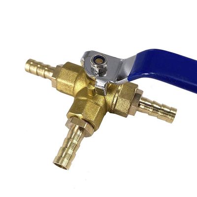 lever ball valves,ball valve,1pcs L-Port 3 Way Ball Valve,4/6/8/10/12/14/16mm Hose Barb Three Way Brass Valve,Connector Adapter for Water Oil Air Gas (Size:8mm Barb) (Size : 16mm Barb) (S ( Color : 8m