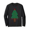 Dog Paw Print Christmas Tree Xmas Tree Long Sleeve T-Shirt view 1