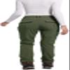 Women's Fleece Lined Waterproof Hiking Pants Insulated Softshell Warm Outdoor Winter Snow Ski Pants Army Green XXL view 2