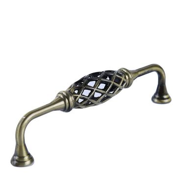 Southst Creative Durable Home Birdcage Vintage Bronze Black Cabinet Cupboard Round Handles Wardrobe Drawer Closet Door Iron Pull Knobs - (Color: 01 128mm)