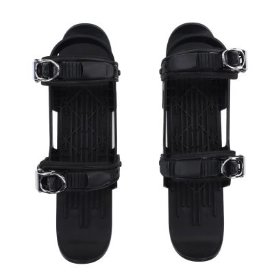 Mini Ski Shoes Adjusable Skiiboards Short Winter Sports Ski Boots for Downhill Skiing Portable, highly durable skiing tool for ice hockey, skating, inline skating. (black)