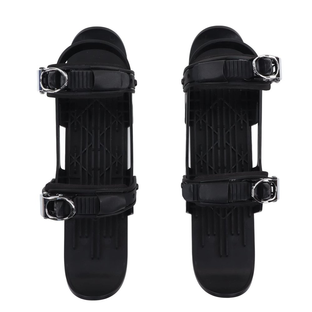 Mini Ski Shoes Adjusable Skiiboards Short Winter Sports Ski Boots for Downhill Skiing Portable, highly durable skiing tool for ice hockey, skating, inline skating. (black)