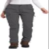 Women's Fleece Lined Waterproof Hiking Pants Insulated Softshell Warm Outdoor Winter Snow Ski Pants Dark Grey S view 1