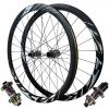 ZECHAO 700C Road Off-Road Bike Wheelset,Aluminum Alloy Six Claws Double Wall 37mm Disc Brake Wheel 23C-45C 8/9/10/11/12 Speed Cassette (Color : Colorful, Size : 15 * 100mm/12 * 142mm) view 1