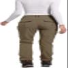 Women's Fleece Lined Waterproof Hiking Pants Insulated Softshell Warm Outdoor Winter Snow Ski Pants Khaki XS view 2