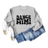 ESIKAH Dance MiMi Sweatshirt Women Cute Heart Graphic Shirt Grandma Life Sweater Crewneck Pullover Tops Dance Lovers Gifts Blue view 2