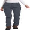 Women's Fleece Lined Waterproof Hiking Pants Insulated Softshell Warm Outdoor Winter Snow Ski Pants Cool Grey XS view 1