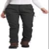 Women's Fleece Lined Waterproof Hiking Pants Insulated Softshell Warm Outdoor Winter Snow Ski Pants Black XXL view 1