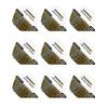 RED DRAGON Hardcore Premium Luke Humphries Gold and White Standard Dart Flights - 3 Sets Per Pack (9 Dart Flights in Total) view 1