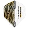 RED DRAGON Hardcore Premium Luke Humphries Gold and White Standard Dart Flights - 3 Sets Per Pack (9 Dart Flights in Total) view 4
