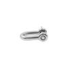 D Shape Shackles,304 Stainless Steel d Ring Shackles,TTZEZE U Shape Key Rings,Mini Shackles,Silver Screw Shackles,Key Ring Shackles M4 8PCS view 3
