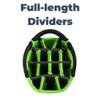 Axglo Golf Cart Bag | Golf Bag | A181 Lightweight 14 Full Length Dividers | Shoulder Straps |Multiple Pockets (Green/Grey) view 2